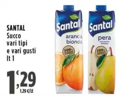 Rossotono Carrefour Santal Succo vari tipi e vari gusti offerta