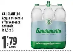 Rossotono Carrefour Acqua minerale effervescente naturale Gaudianello offerta