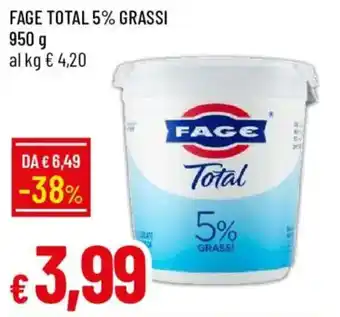 Fage Total 5% Grassi