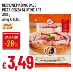 Galassia Riccione piadina base pizza senza glutine offerta