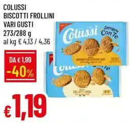 Galassia Colussi biscotti frollini offerta