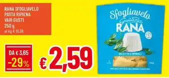 Galassia Rana sfogliavelo pasta ripiena offerta