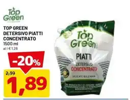 DPiù Top Green Detersivo Piatti Concentrato offerta