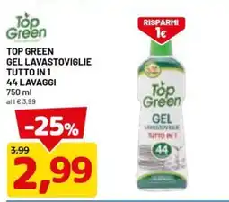 DPiù Top Green gel lavastoviglie tutto in 1 offerta