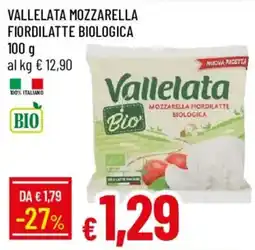Galassia Vallelata mozzarella fiordilatte biologica offerta