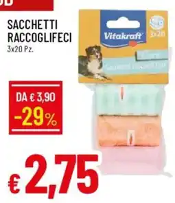 Galassia Sacchetti raccoglifecci Vitakraft offerta