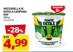 DPiù Mozzarella di bufala campana dop ponte reale offerta