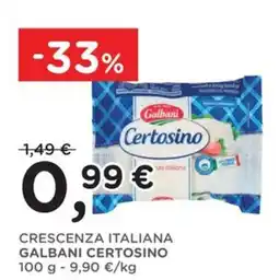 Orvea Crescenza Italiana Galbani Certosino offerta