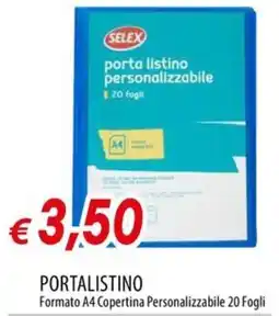 Galassia SELEX porta listino personalizzabile offerta