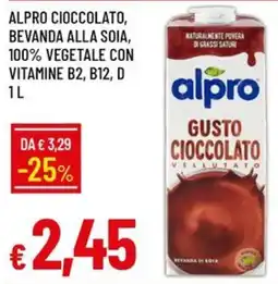 IperFamila Alpro cioccolato offerta