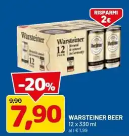 DPiù Warsteiner Beer offerta