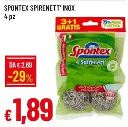 Galassia Spontex spirenett' inox offerta