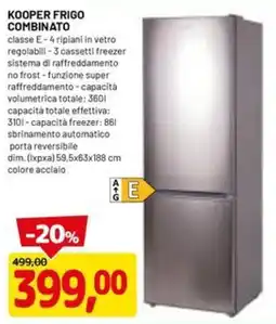 DPiù Kooper frigo combinato offerta