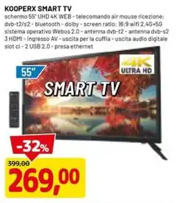 DPiù Kooperx smart tv offerta