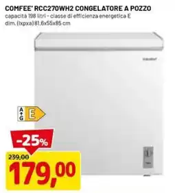 DPiù Comfee' congelatore a pozzo offerta