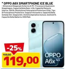 DPiù Oppo A6x ice blue offerta
