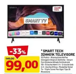 DPiù Smart Tech televisore offerta