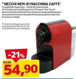 DPiù Necchi nem-01 macchina caffè offerta