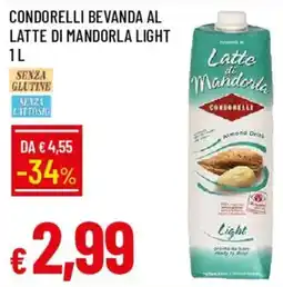 Galassia Latte di Mandorla Light Condorelli offerta