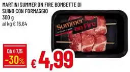 Galassia Martini Summer on Fire bombette di suino con formaggio offerta