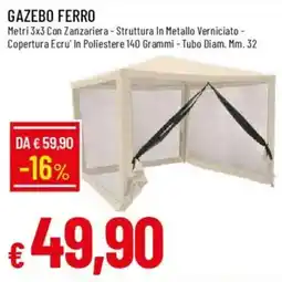 Galassia Gazebo Ferro offerta