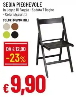 Galassia Sedia pieghevole offerta