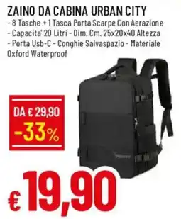 Galassia Zaino da cabina Urban City offerta