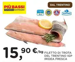 Orvea Filetto di trota del Trentino IGP Iridea Fresca offerta