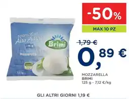 Orvea Mozzarella Brimi offerta