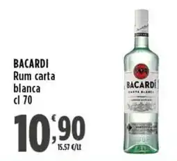 Rossotono Carrefour Bacardi rum carta bianca offerta