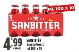 Rossotono Carrefour Sanbitter Bianco/rosso offerta