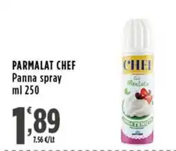 Rossotono Carrefour Parmalat Chef Panna spray offerta