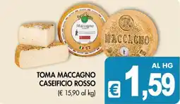 PrestoFresco Toma Maccagno Caseificio Rosso offerta