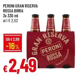 Galassia Peroni Gran Riserva Rossa Birra offerta