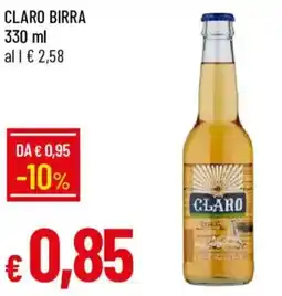 Galassia Claro birra offerta