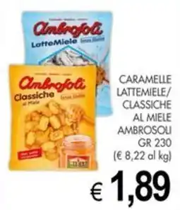 PrestoFresco Ambrofoti caramelle lattemiele/classiche al miele offerta
