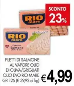 PrestoFresco Filetti di salmone al vapore olio di oliva/grigliati olio evo rio mare offerta
