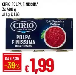 Galassia Polpa finissima Cirio offerta