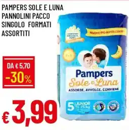 Galassia Pampers Sole e Luna pannolini offerta