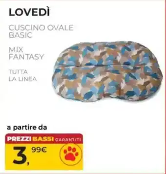 Arcaplanet Cuscino ovale basic mix fantasy offerta