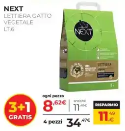 Arcaplanet Next lettiera gatto vegetale offerta