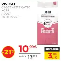 Arcaplanet Vivicat crocchette gatto adult tutti i gusti offerta