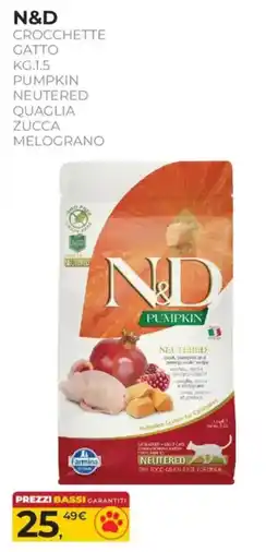 Arcaplanet N&D Crocchette Gatto Pumpkin offerta