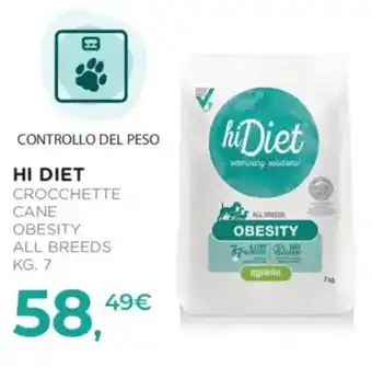 Arcaplanet Hi Diet crocchette cane obesity all breeds offerta