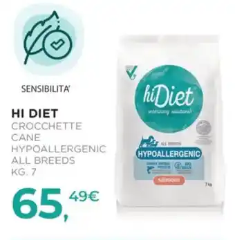 Arcaplanet Hi Diet crocchette cane hypoallergenic offerta