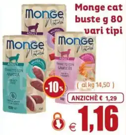 Elite Pet Monge cat buste offerta