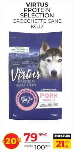 Arcaplanet Virtus Protein Selection Crocchette Cane offerta
