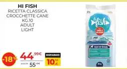 Arcaplanet Hi Fish Ricetta Classica Crocchette Cane Adult Light offerta