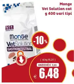 Elite Pet Monge Vet Solution Gastrointestinal offerta