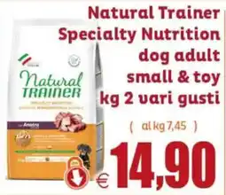 Elite Pet Natural Trainer Specialty Nutrition dog adult small & toy offerta